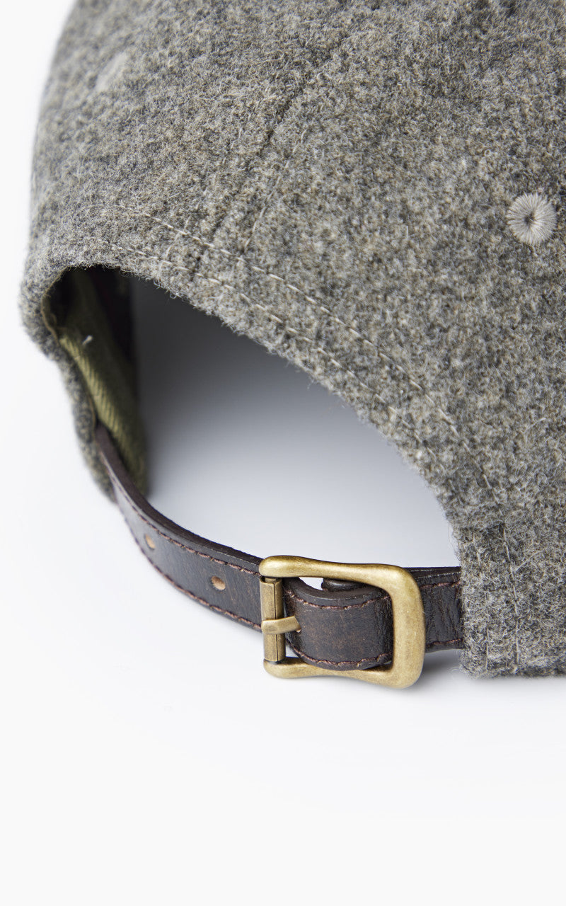 RRL Winged-Logo Baseball Cap Wool Grey