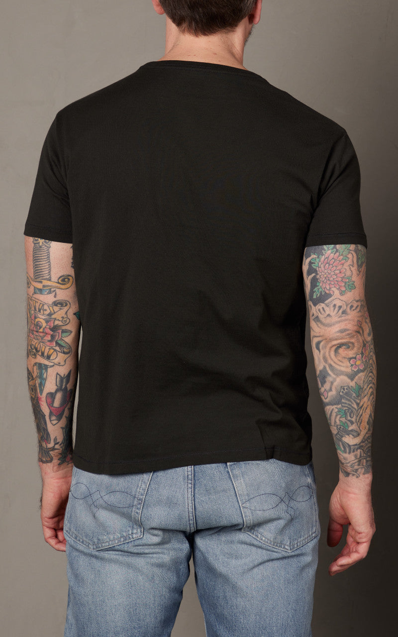RRL Ranch Logo T-Shirt Faded Black Canvas