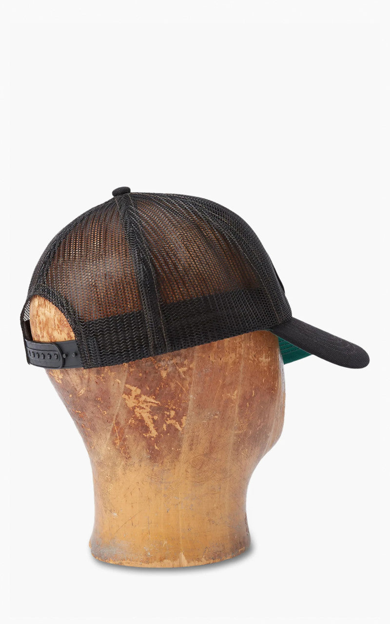 RRL Buffalo-Patch Mesh Trucker Cap Black
