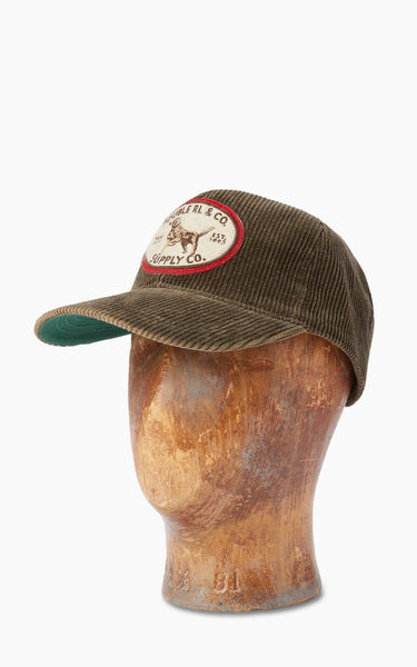 RRL コーデュロイCAP RRL By Ralph Lauren Leather-Patch Corduroy Trucker Cap Tan | The