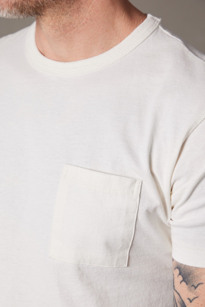 RRL 2-Pack Garment-Dyed Pocket Tees Warm White