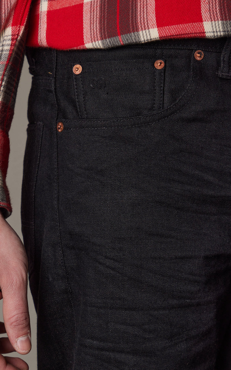 パンツ RRL vintage 5 pocket black denim 32/32 RRL Vintage 5-Pocket Black-on-Black Jean