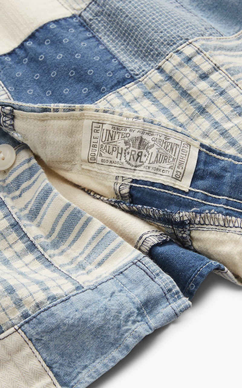 RRL Limited-Edition Patchwork Workshirt Indigo Multi