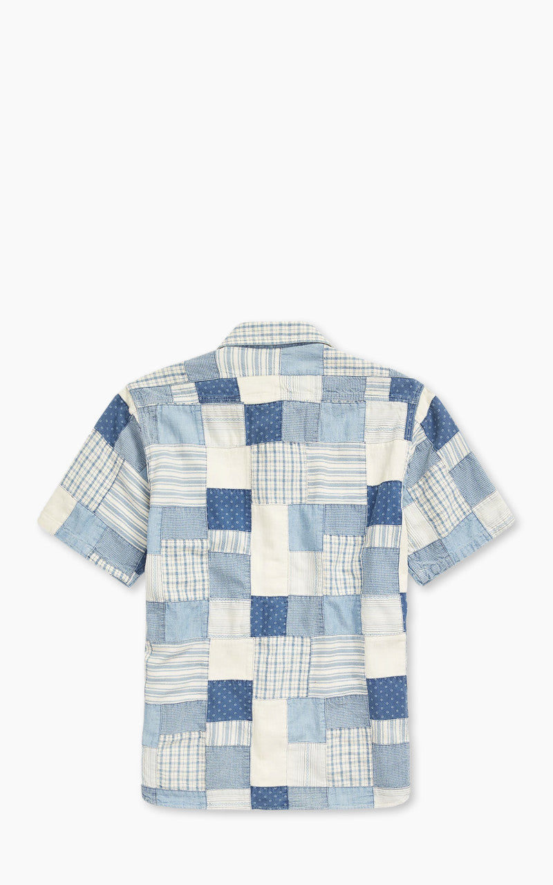 RRL Limited-Edition Patchwork Workshirt Indigo Multi