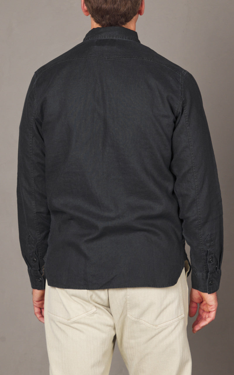 RRL Linen Workshirt Black
