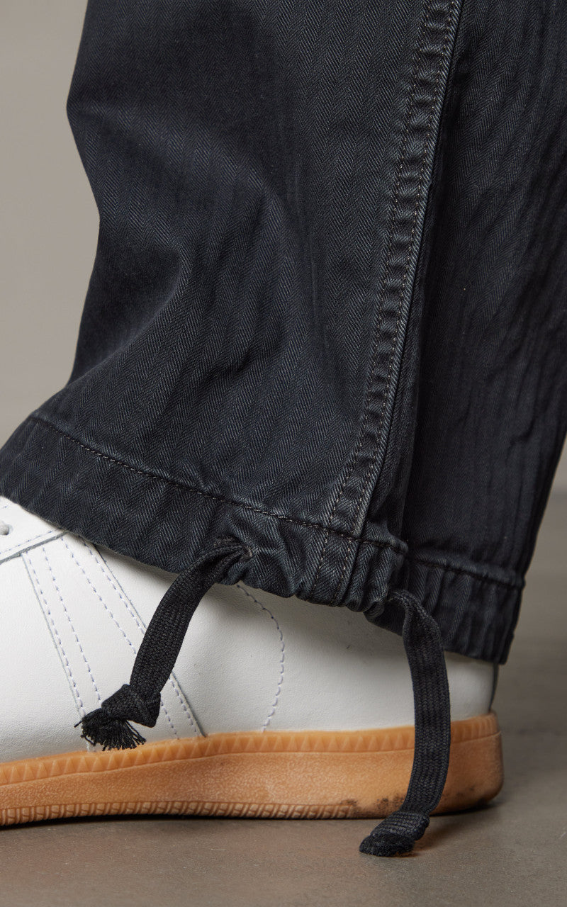 RRL Herringbone Twill Cargo Trouser Black