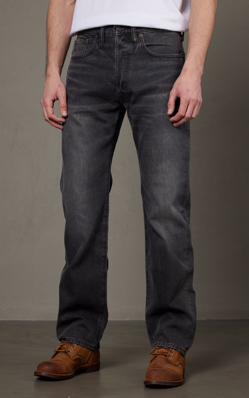 RRL Straight Fit Jean Dusty Black Wash