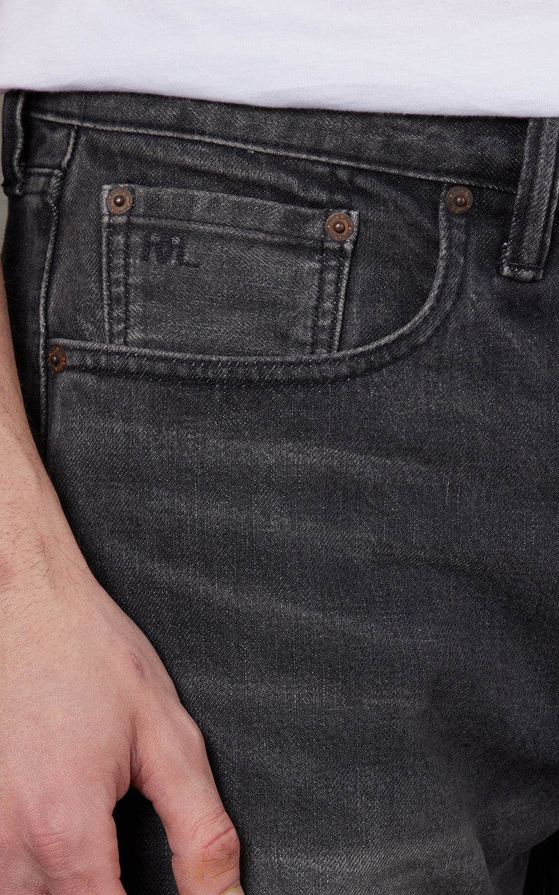 RRL Straight Fit Jean Dusty Black Wash