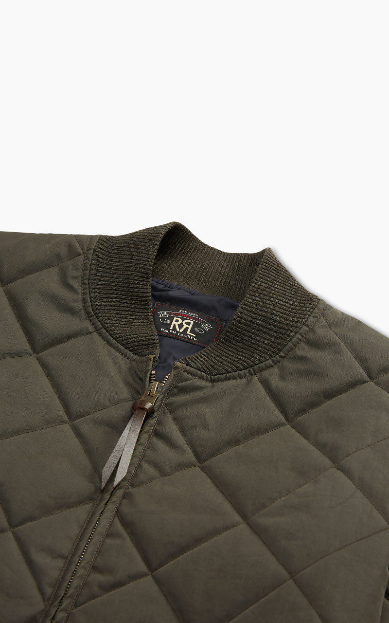 RRL Benton Lined Bomber Jacket Vintage Black
