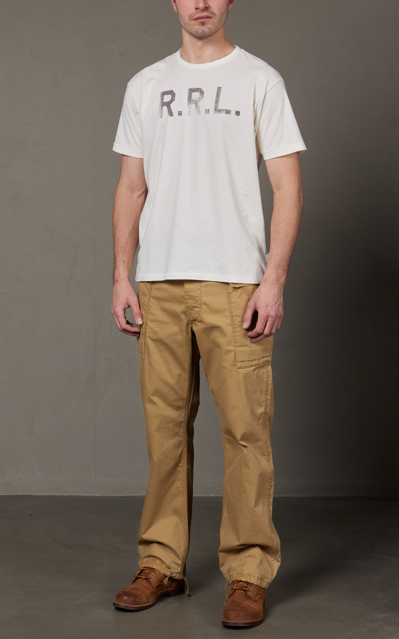 RRL Cargo Trouser Herringbone Twill Khaki