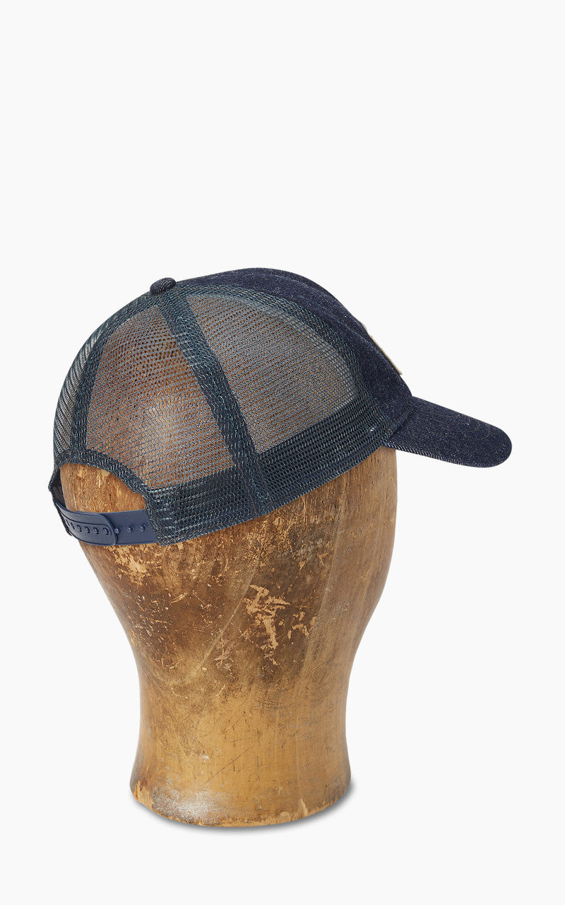 RRL Denim Mesh Trucker Cap Indigo