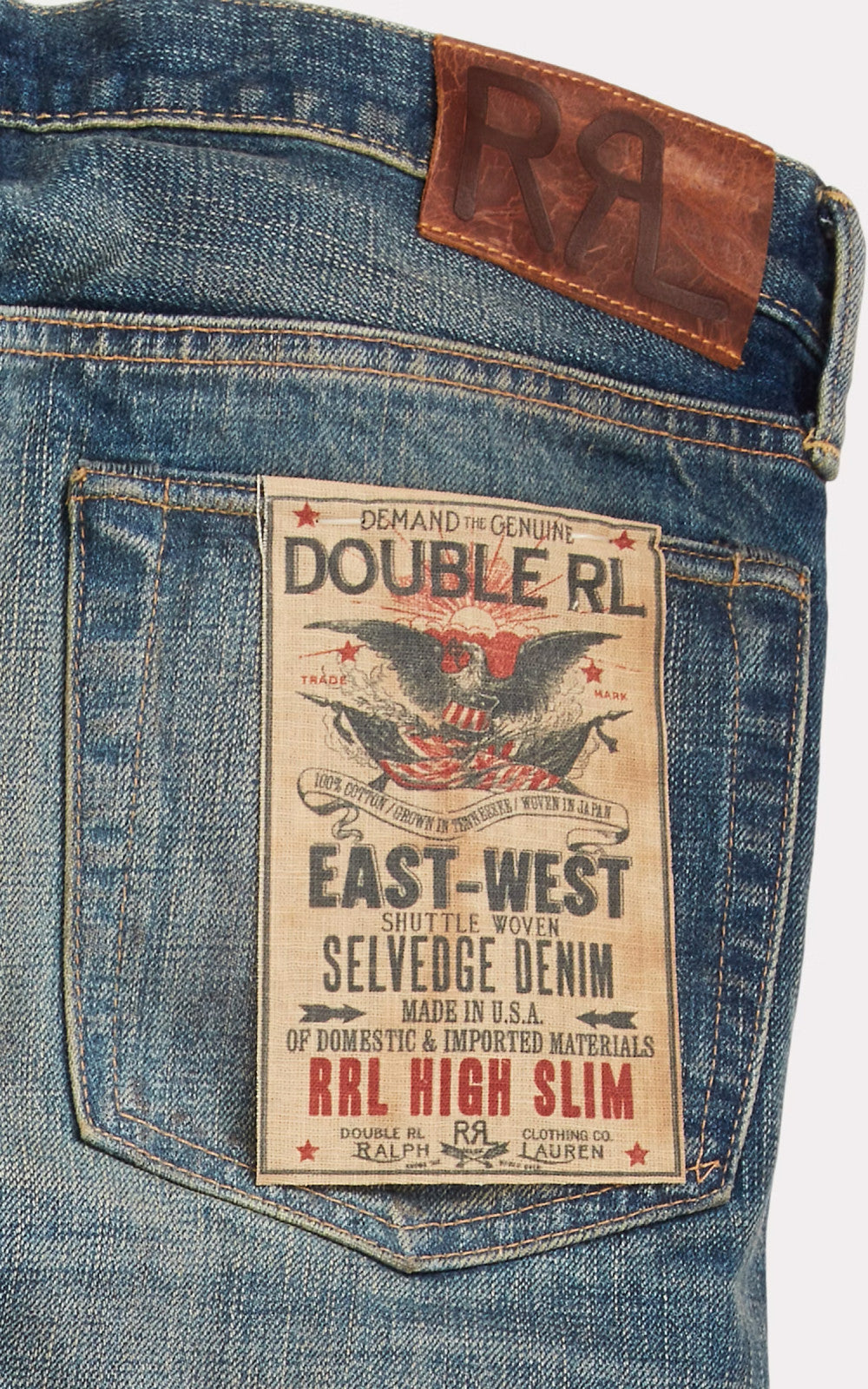 RRL High Slim Yosemite Selvedge Jean