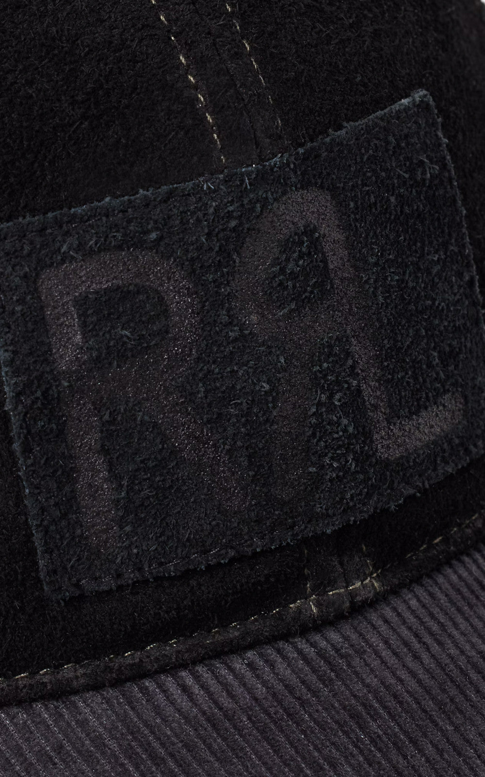 RRL Roughout Suede Trucker Cap Black