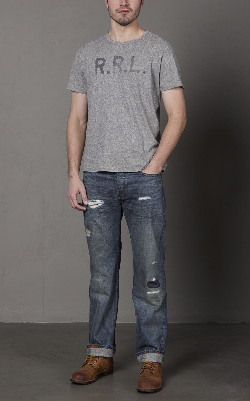 RRL Straight Fit Selvedge Jean Hawley Wash