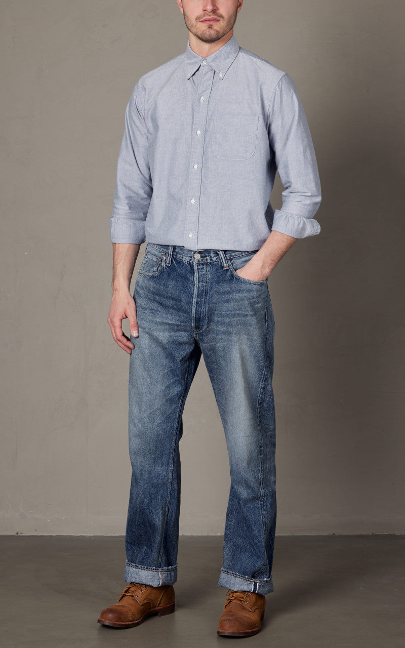 RRL Straight Fit Selvedge Jean Hillsview Wash