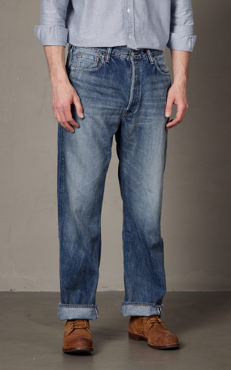 RRL Straight Fit Selvedge Jean Hillsview Wash