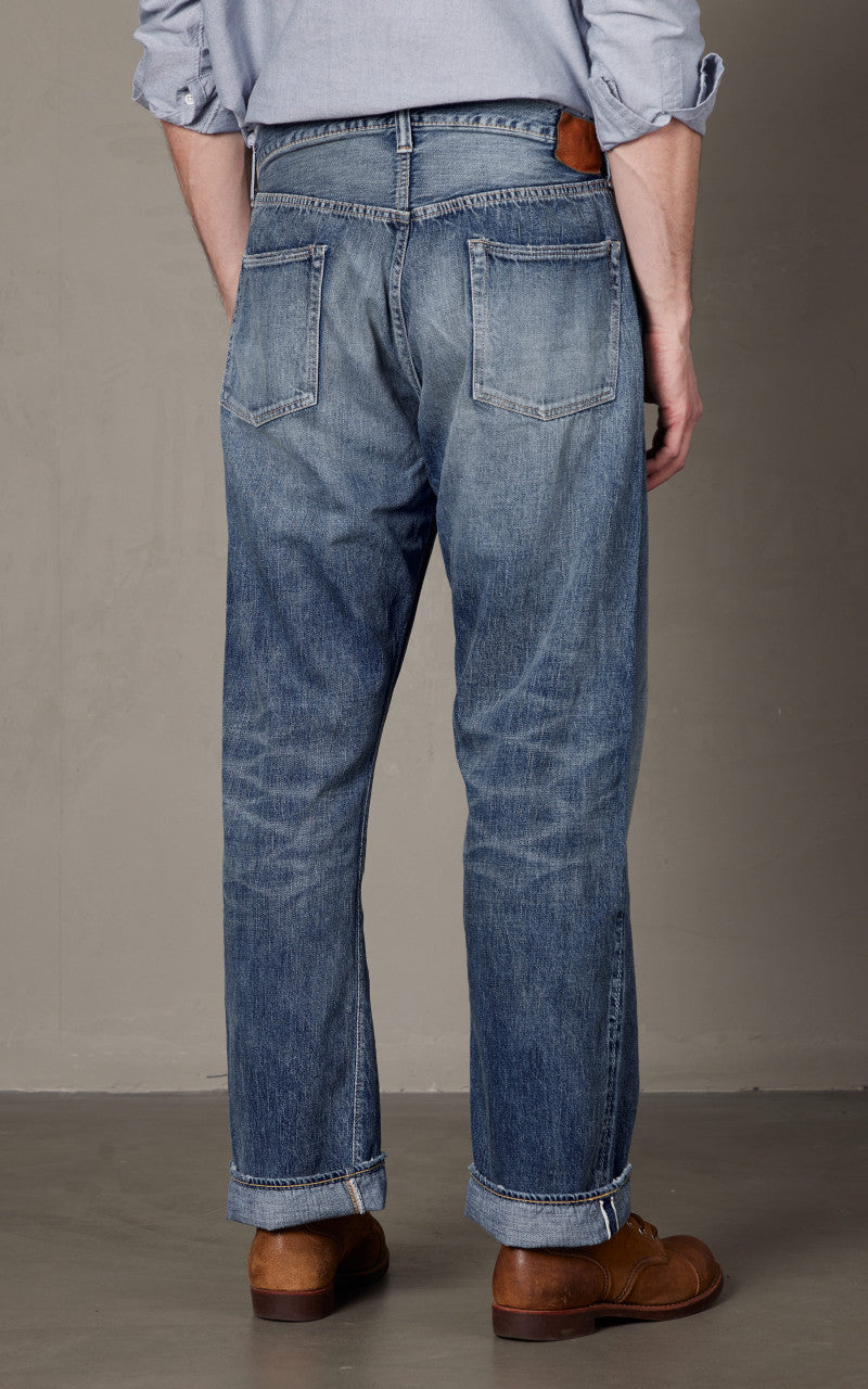 RRL Straight Fit Selvedge Jean Hillsview Wash