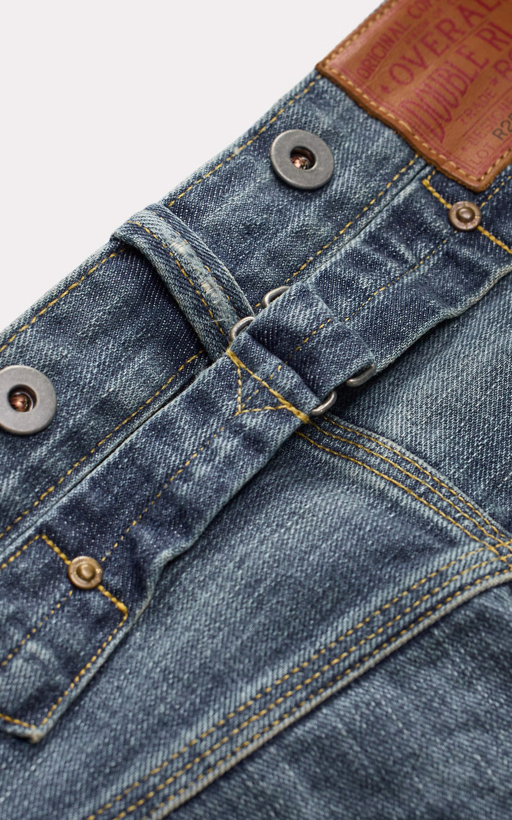 RRL Straight Fit Brayton Distressed Jean Brayton Wash