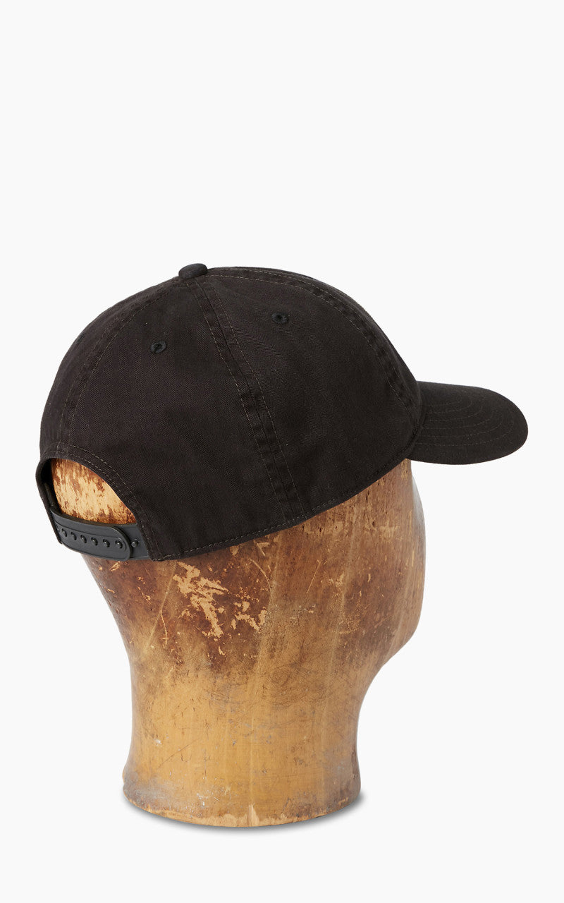RRL Winged-Logo Baseball Cap Garment-Dyed Black