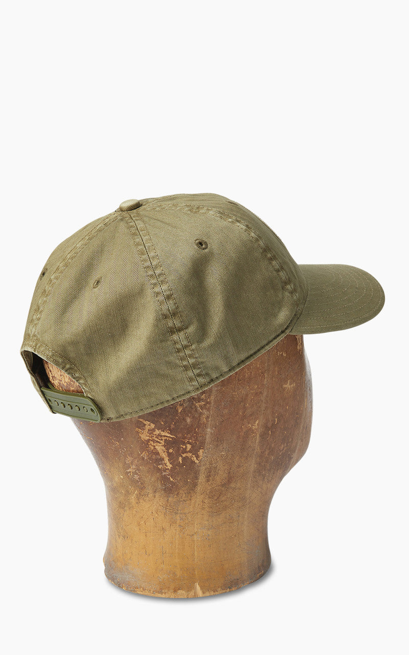 RRL Winged-Logo Baseball Cap Garment-Dyed Brewster Green