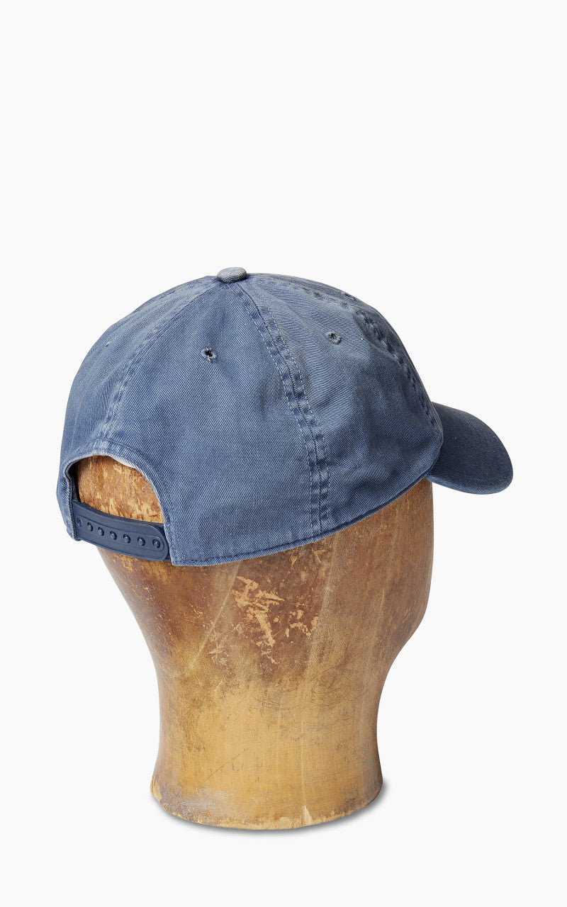 RRL Winged-Logo Baseball Cap Garment-Dyed Midnight Blue