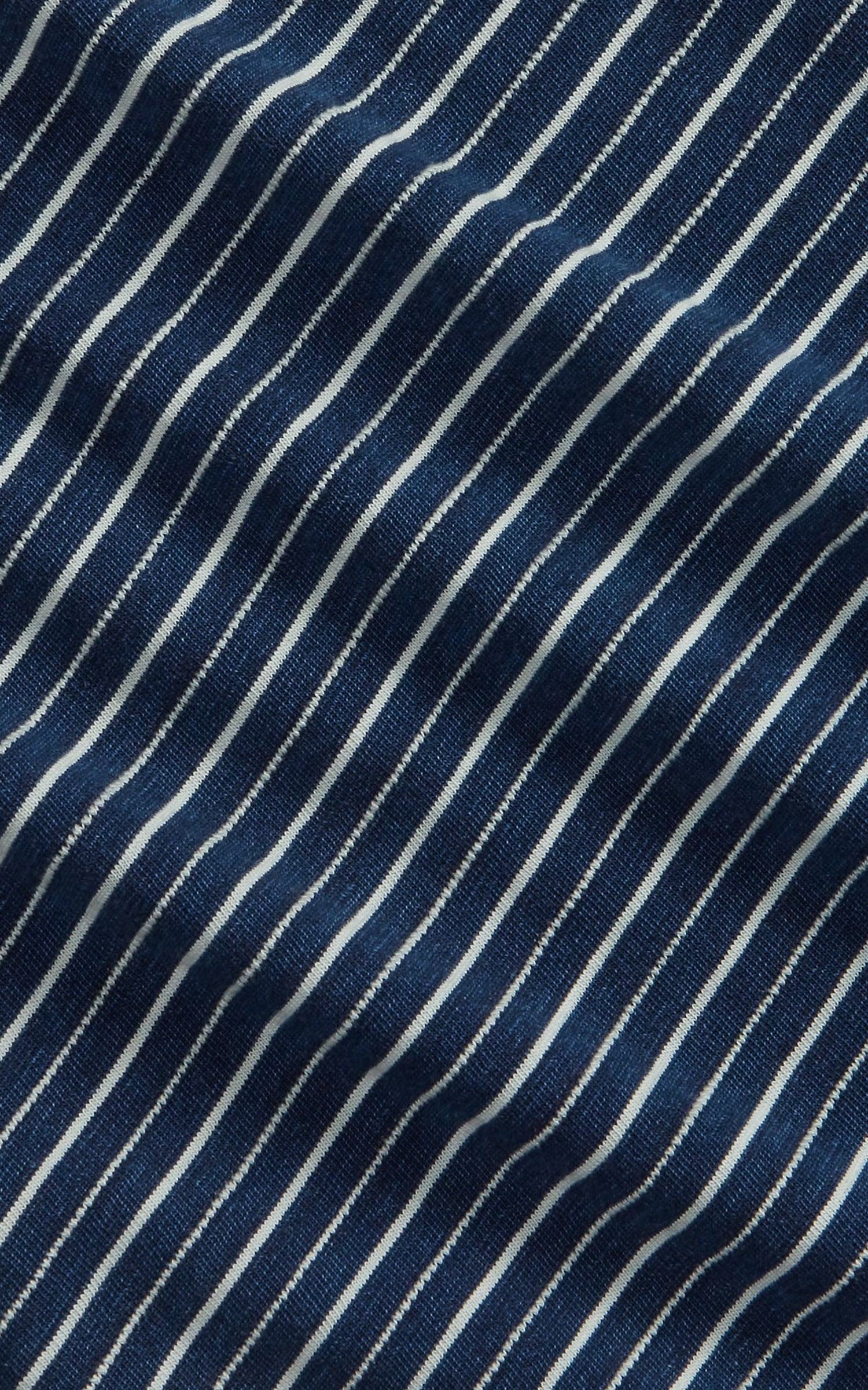 RRL Indigo Striped Jacquard T-Shirt Indigo Multi