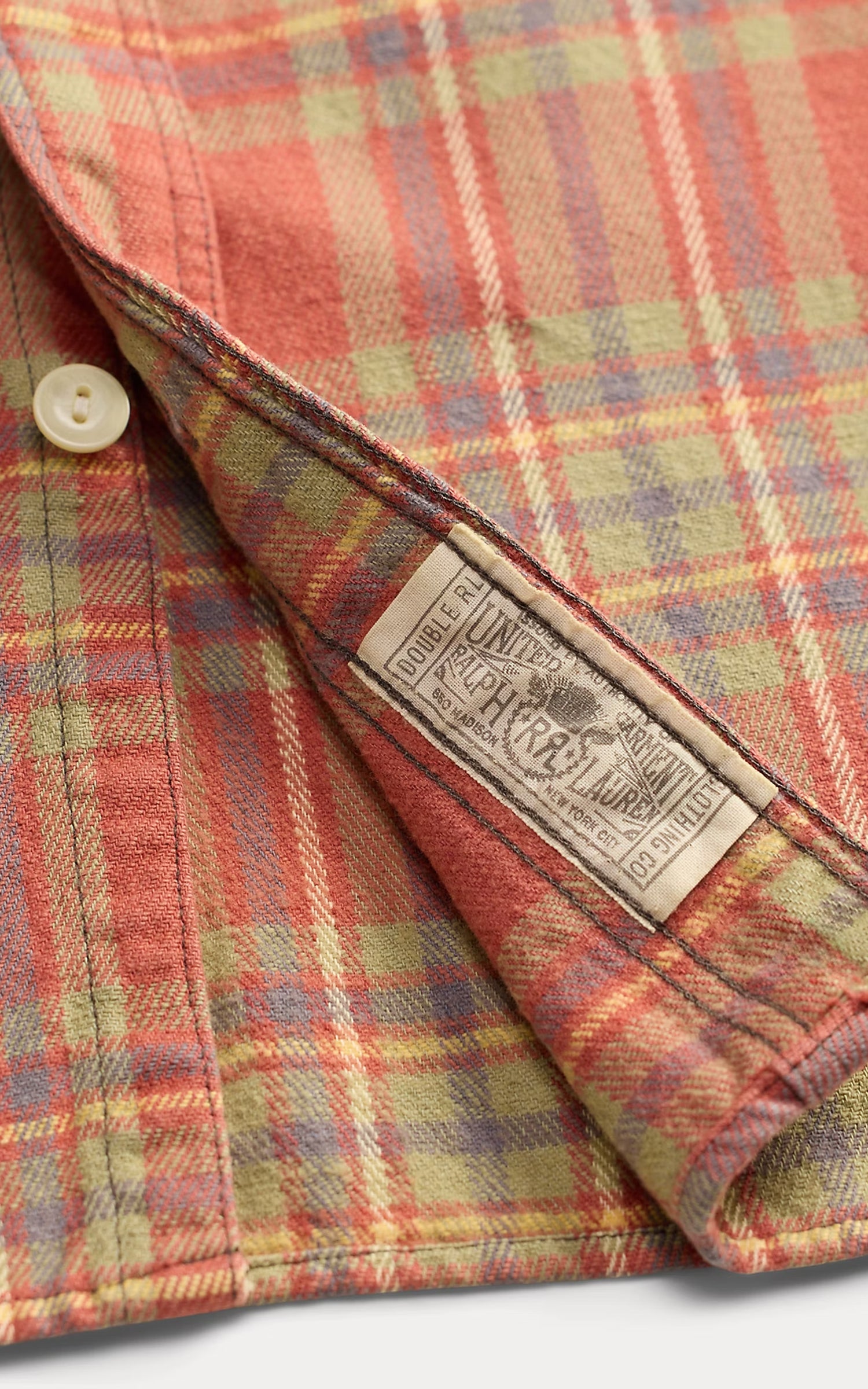 RRL Plaid Twill Workshirt Red/Blue/Green