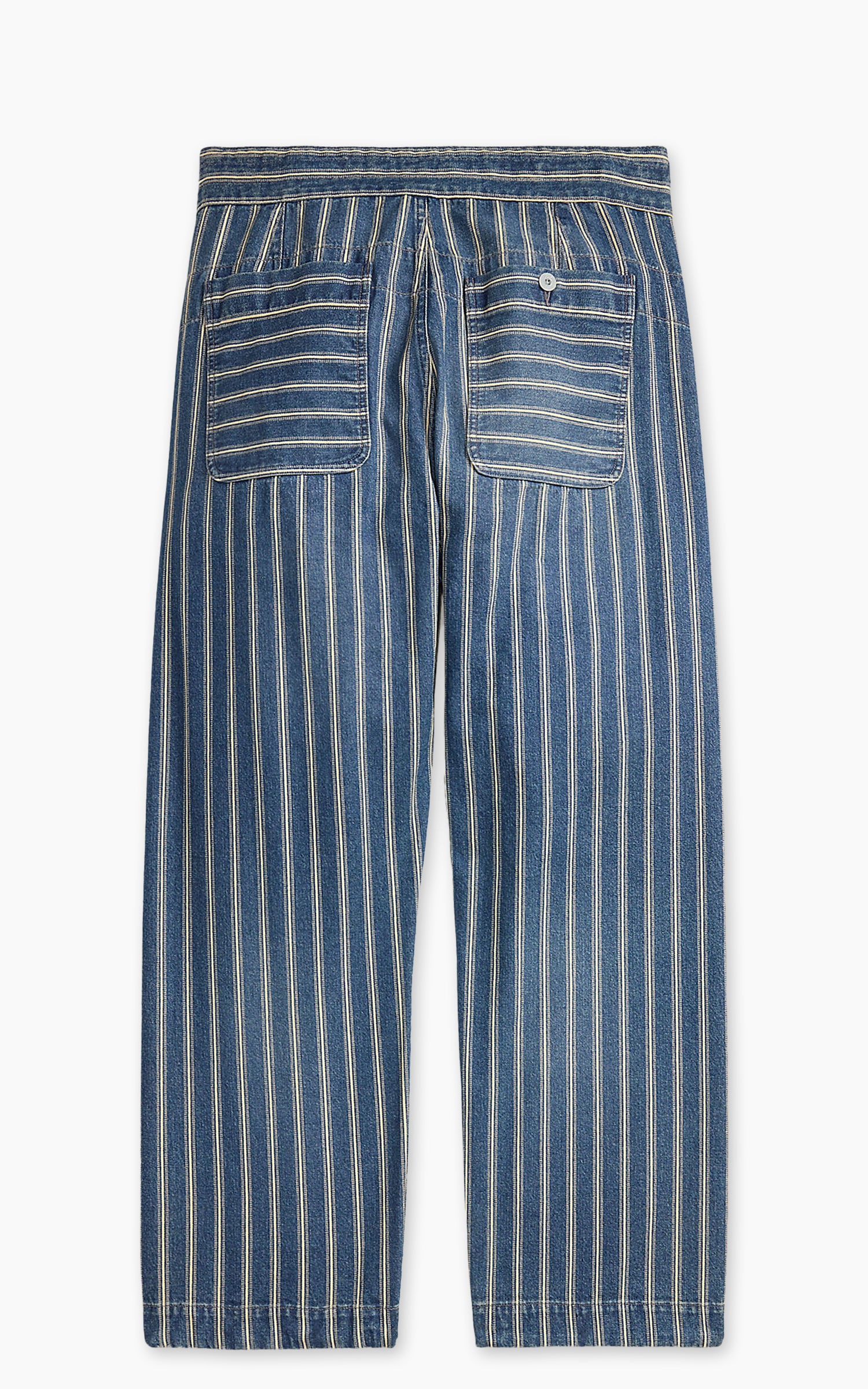 RRL indigo native柄ハンドウーブン ジャカード ベスト サイズS RRL Stripe Denim Davie Pant Indigo
