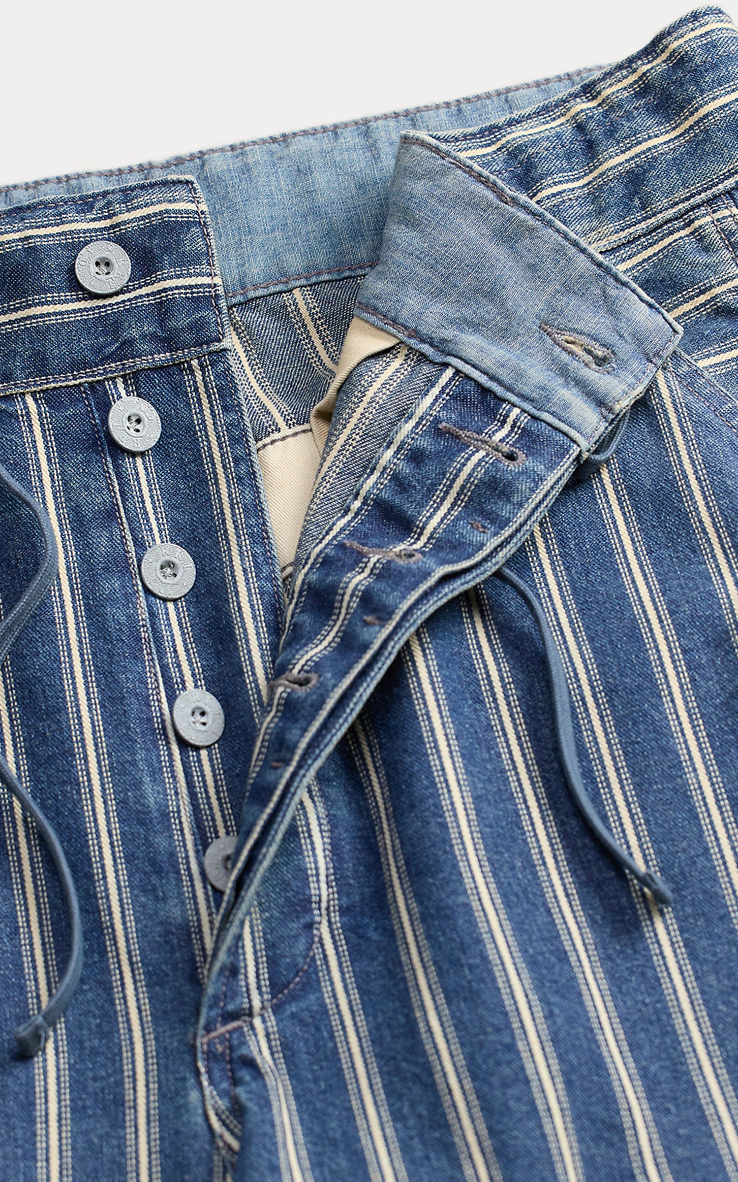 RRL Stripe Denim Davie Pant Indigo