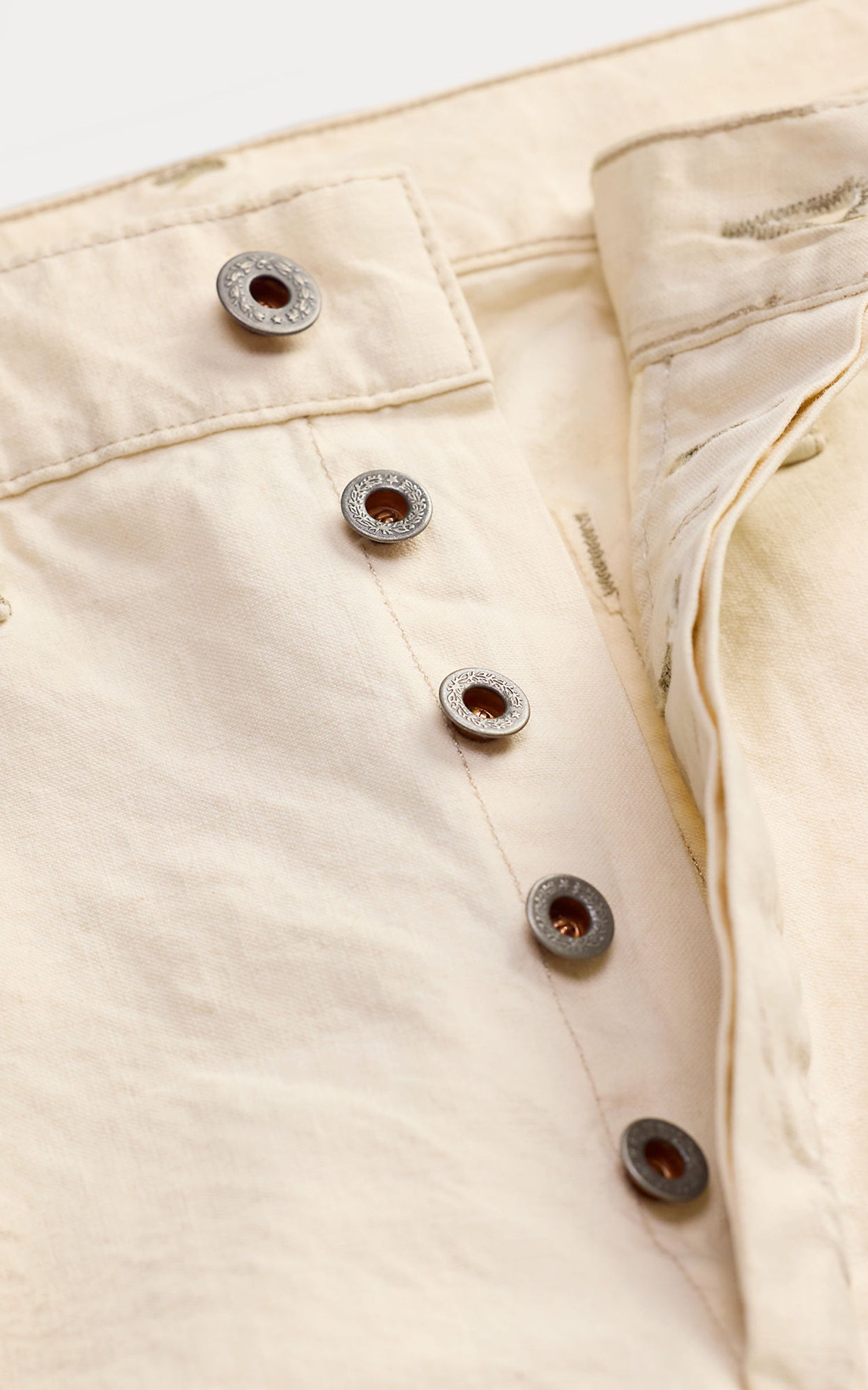 RRL Engineer Fit Canvas Carpenter Trouser Seeded Natural