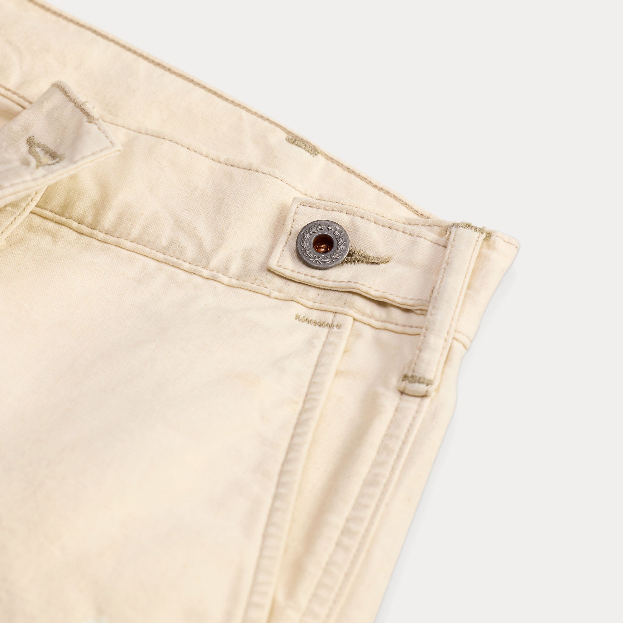 RRL Engineer Fit Canvas Carpenter Trouser Seeded Natural