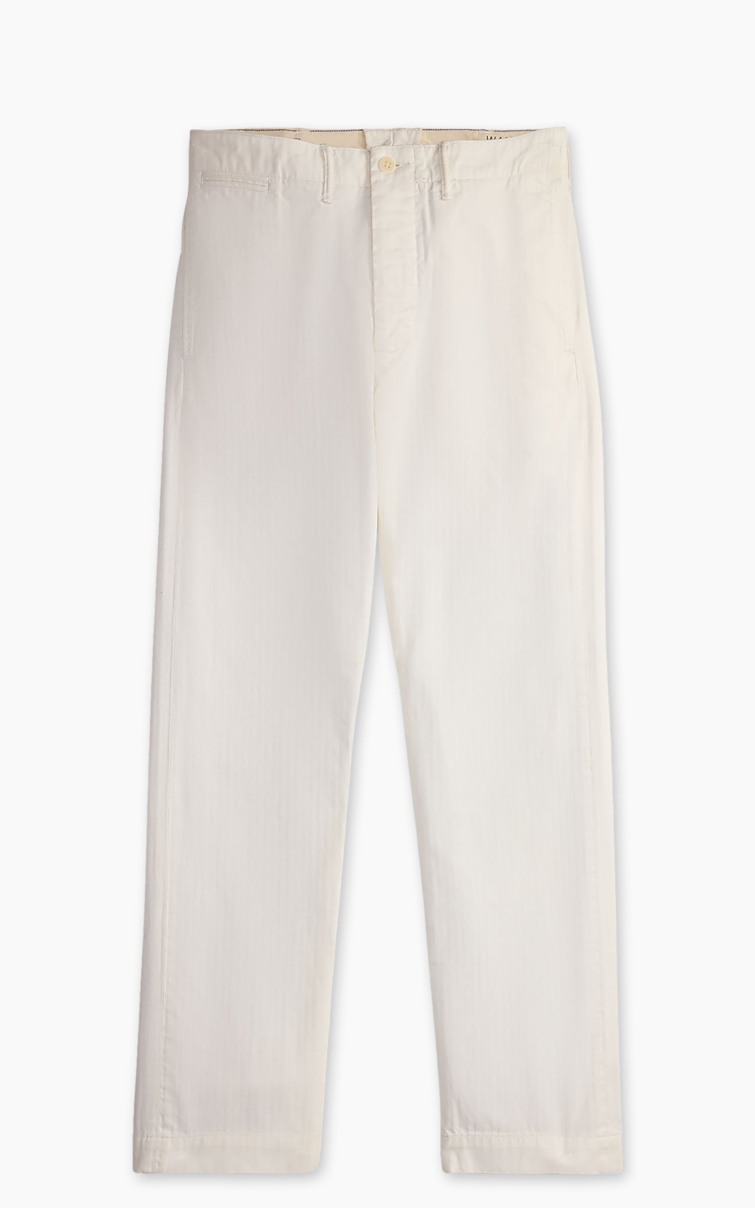 RRL Officer's Trouser Herringbone Twill Antique White