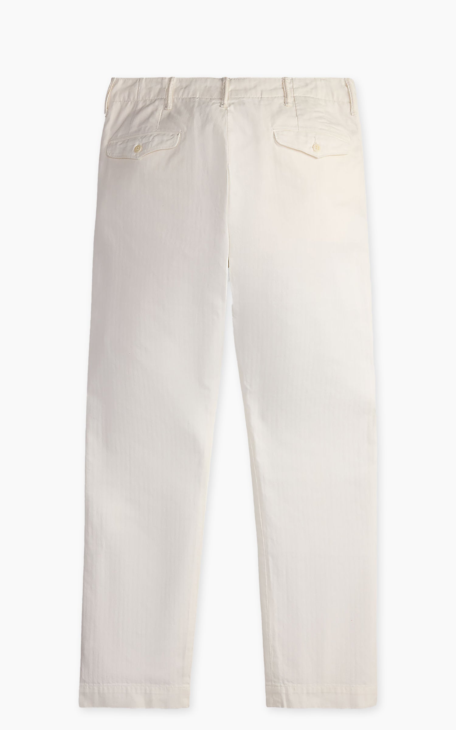 RRL Officer's Trouser Herringbone Twill Antique White