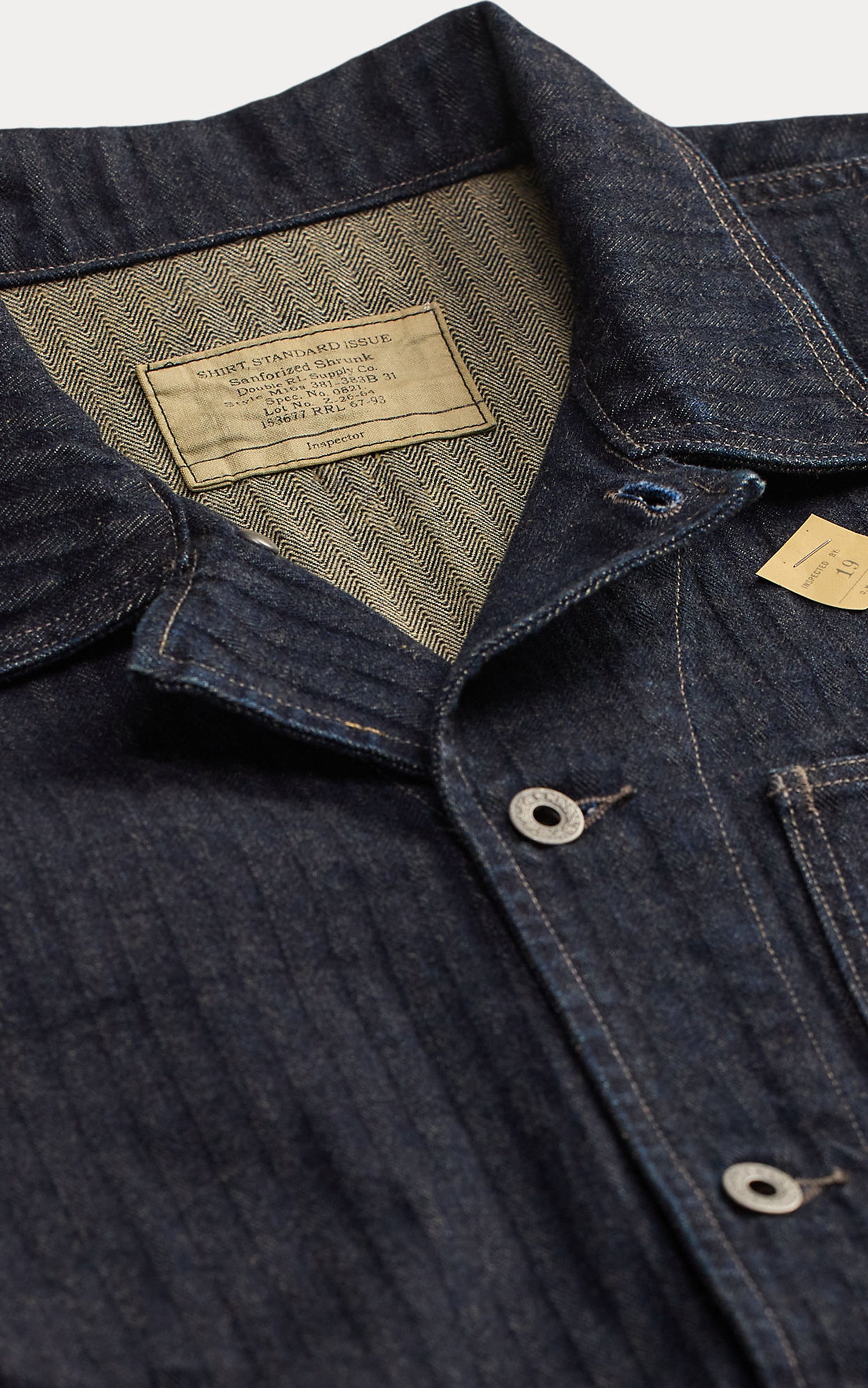 RRL Limited-Edition Indigo Herringbone Shirt Rinse