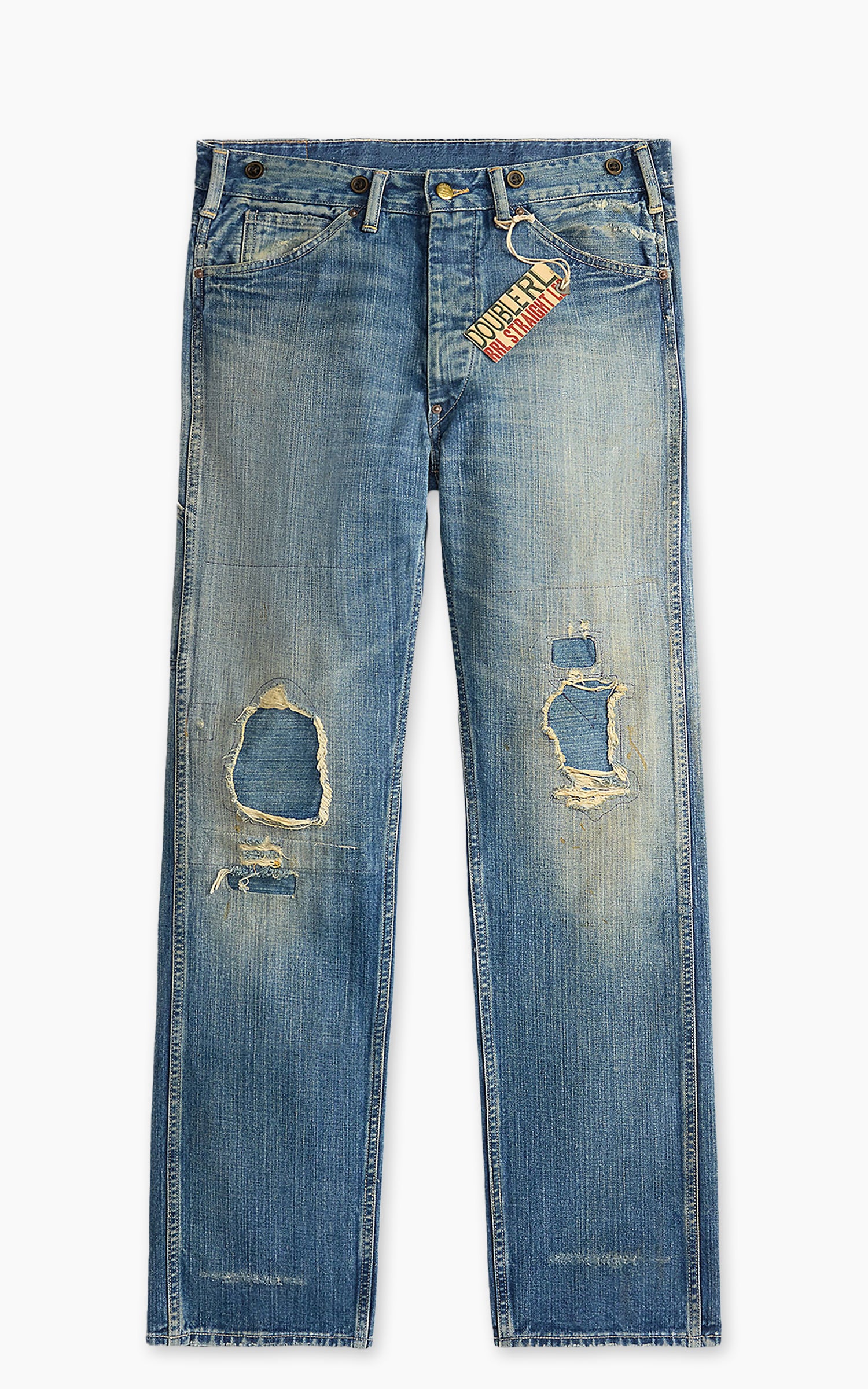 RRL Straight Fit Eastborough Distressed Jean Eastborough Wash