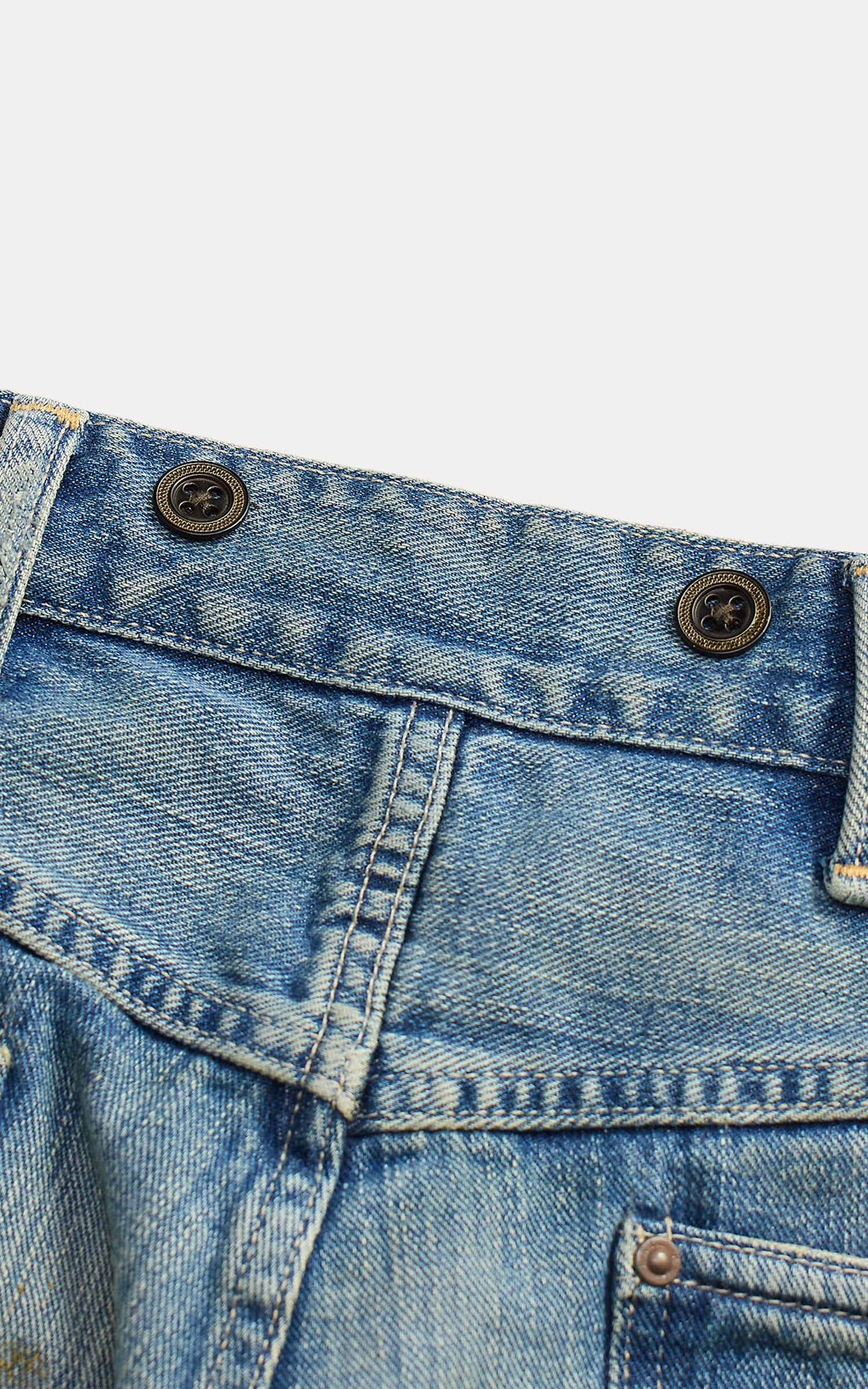 RRL Straight Fit Eastborough Distressed Jean Eastborough Wash