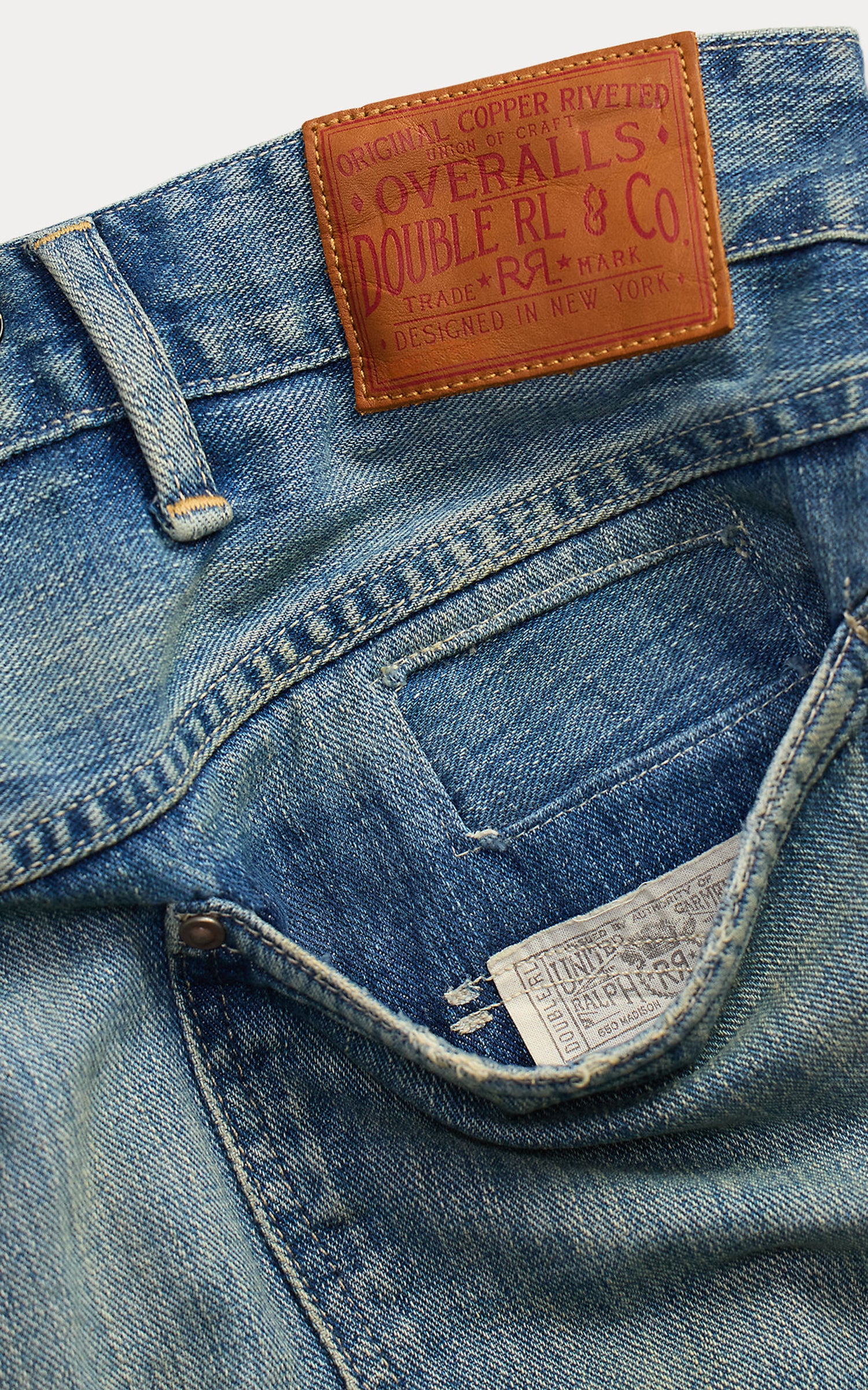 RRL Straight Fit Eastborough Distressed Jean Eastborough Wash