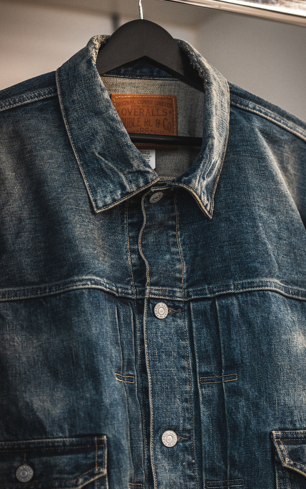RRL Denim Trucker Type II Jacket Westview Wash