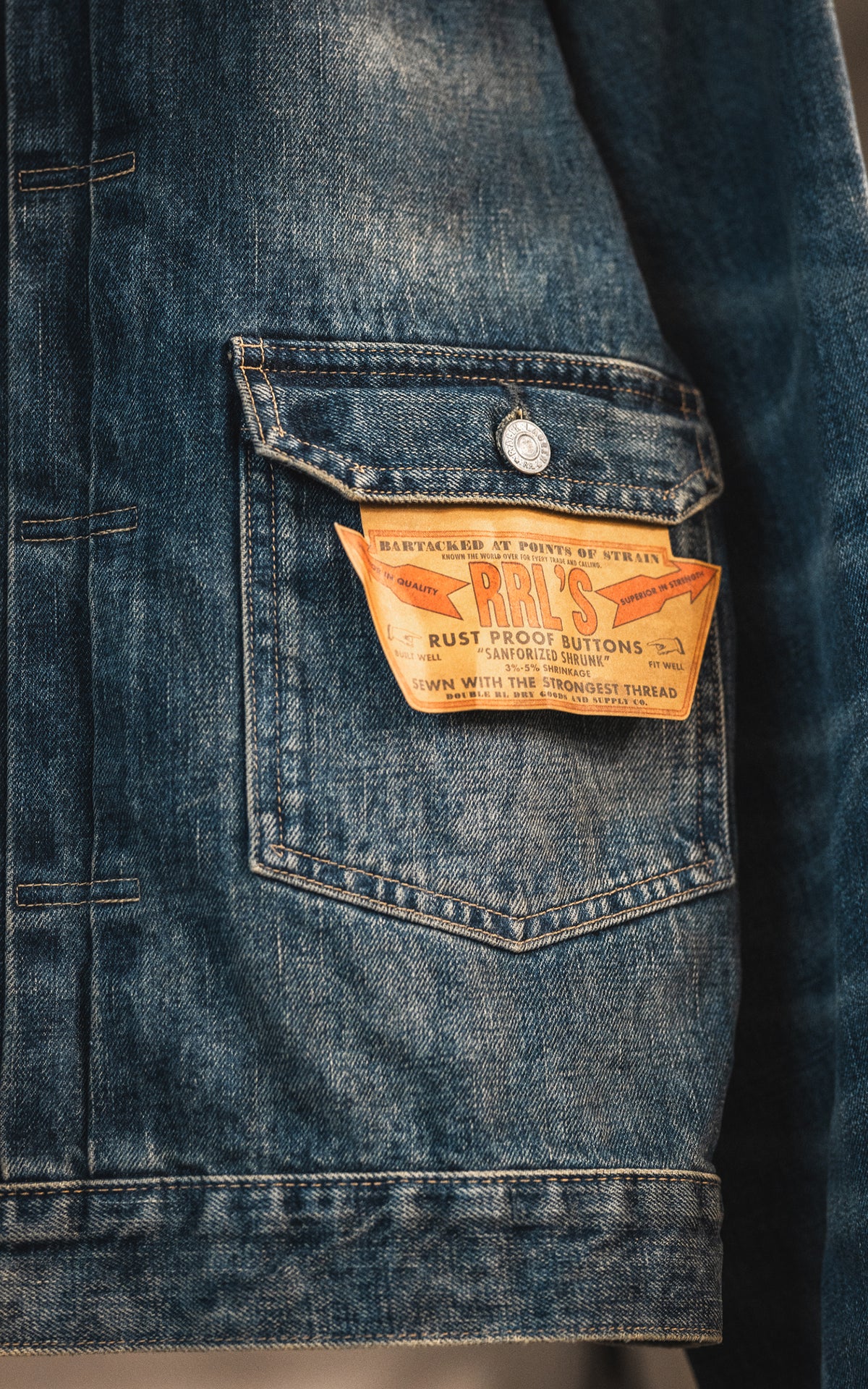RRL Jeansjacke Trucker Typ II Westview Wash
