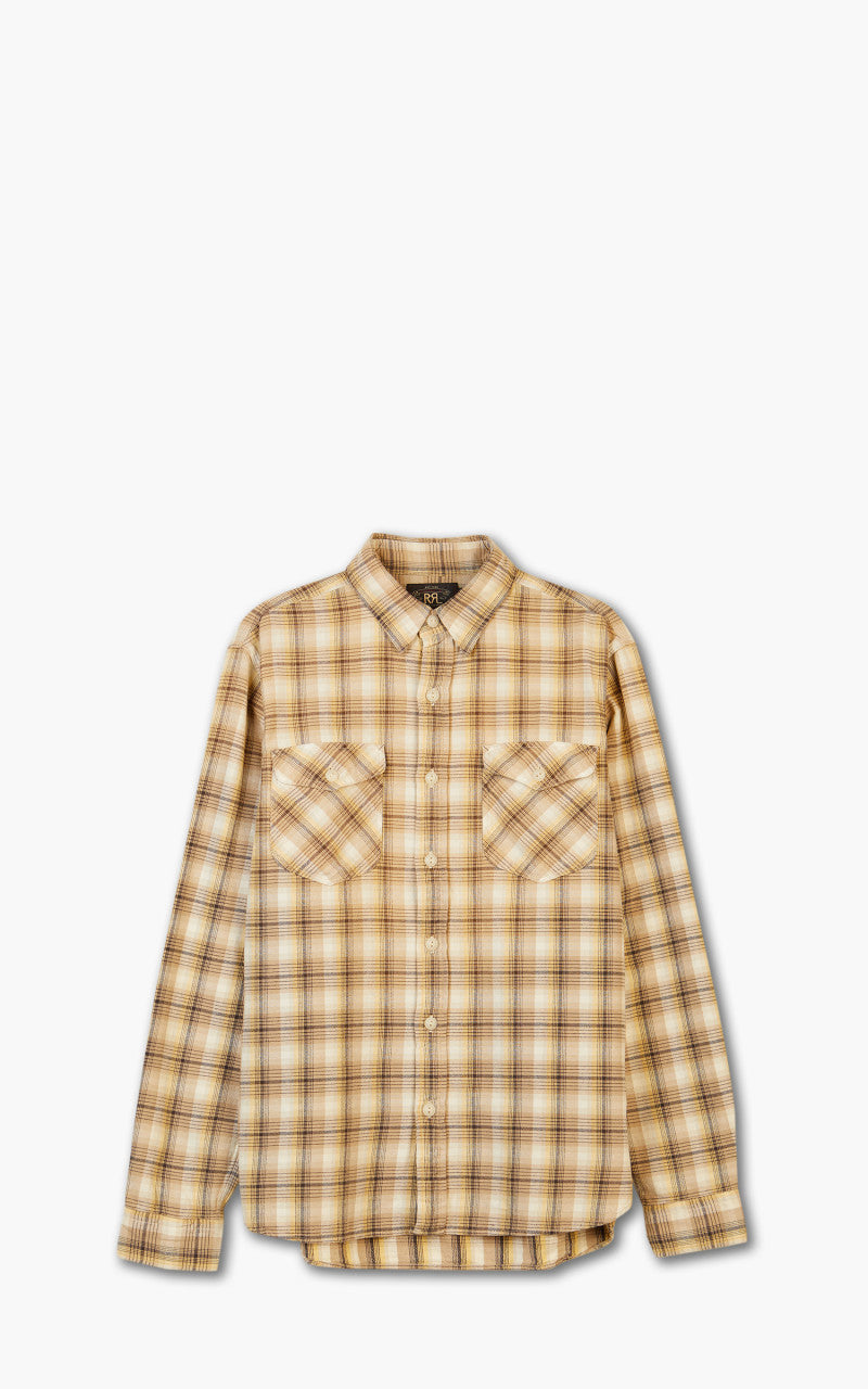 RRL Western Sport Shirt Plain Weave Tan
