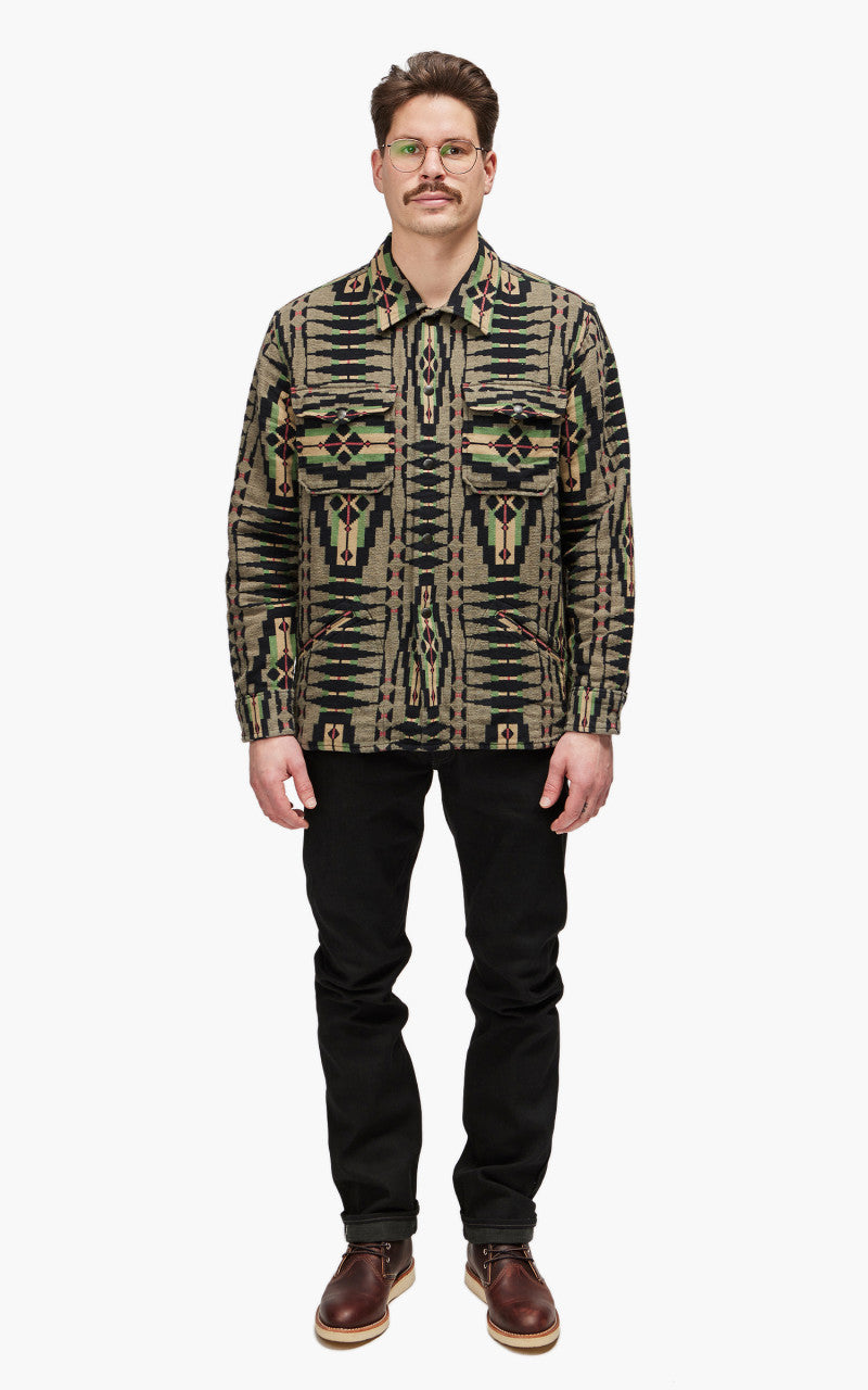 RRL Brown Bear Sport Shirt Grey/Multi