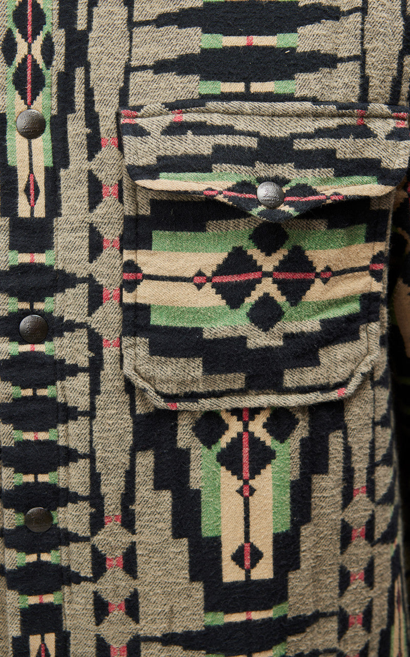 RRL Brown Bear Sport Shirt Grey/Multi