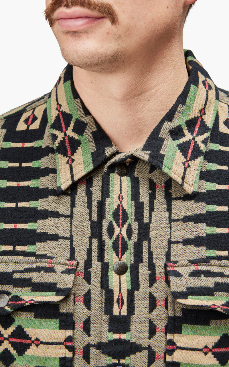 RRL Brown Bear Sport Shirt Grey/Multi