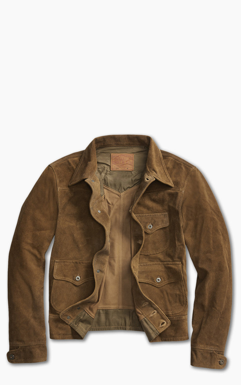 RRL Alston Leather Jacket Brown