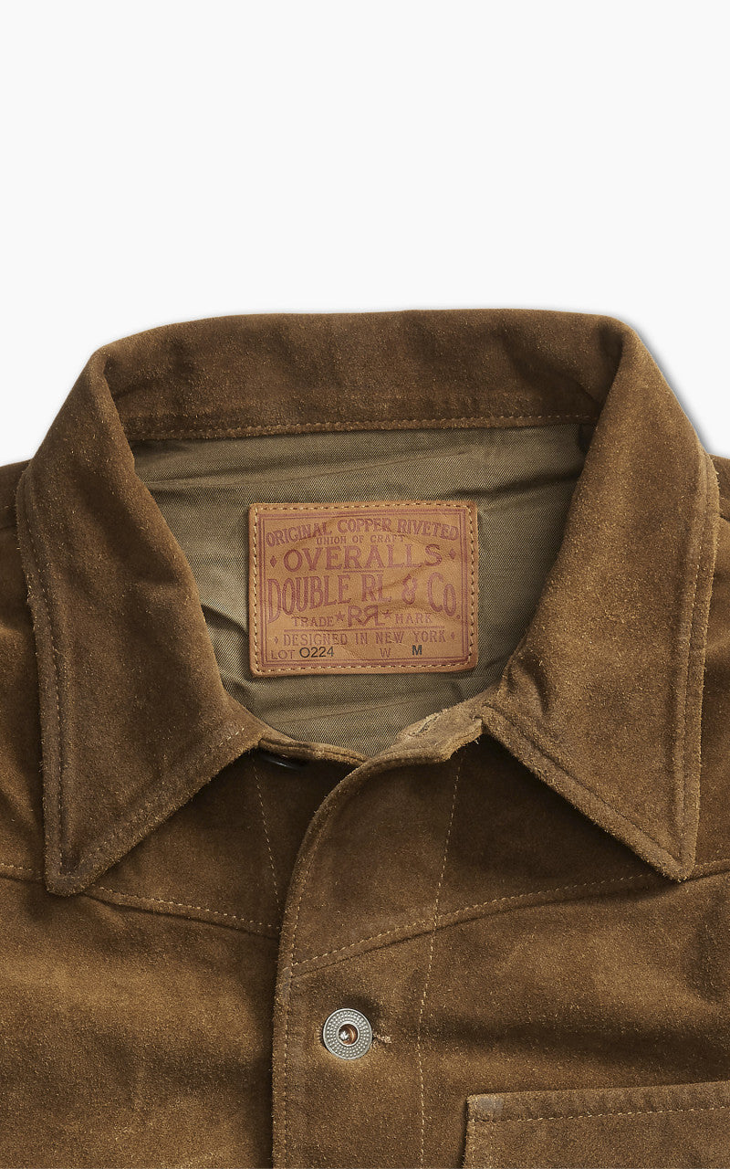 RRL Alston Leather Jacket Brown