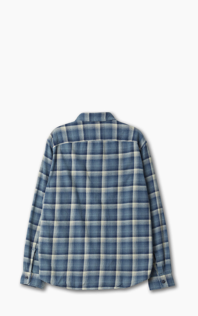 RRL Clint Western Shirt Indigo/Cream