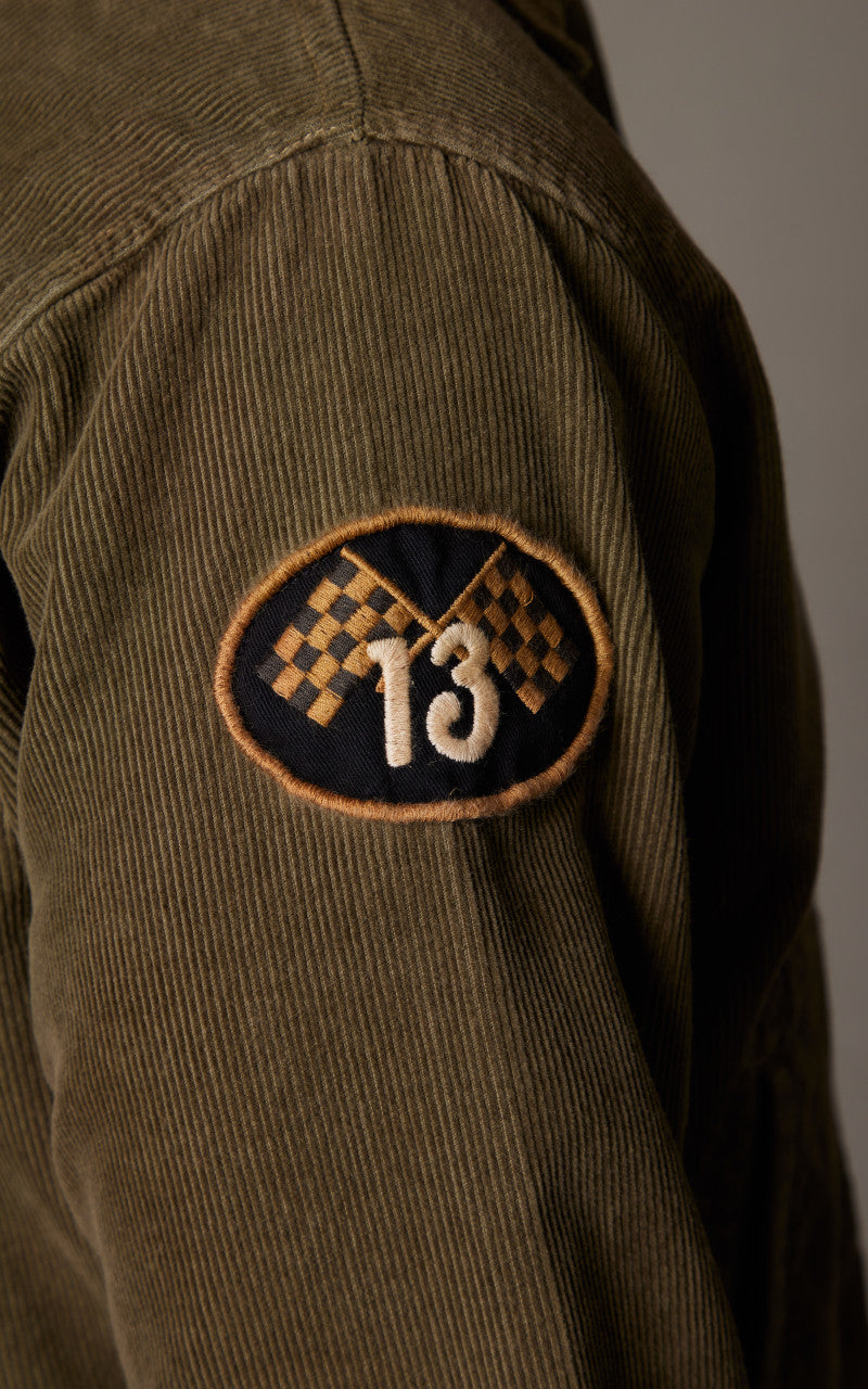 RRL Embroidered Corduroy Jacket Olive