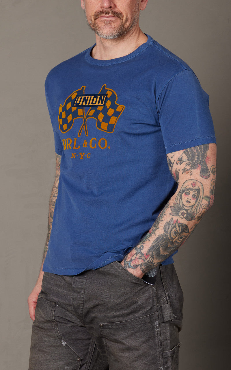 RRL Graphic T-Shirt Blue
