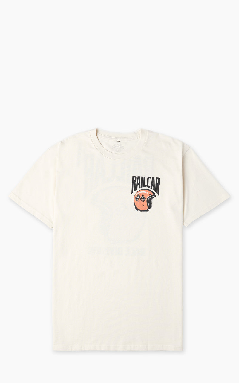 Railcar Fine Goods Helmet Race Division Tee Natural