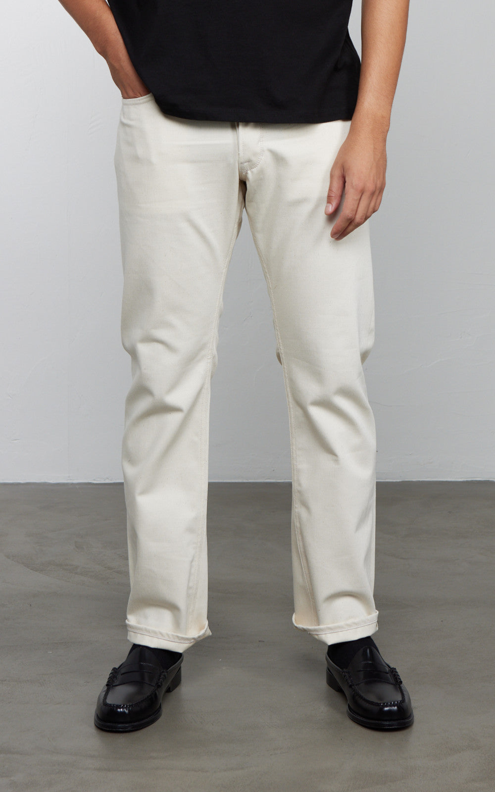 Railcar Fine Goods Rebels X105 Modern Straight Selvedge Ecru 12oz